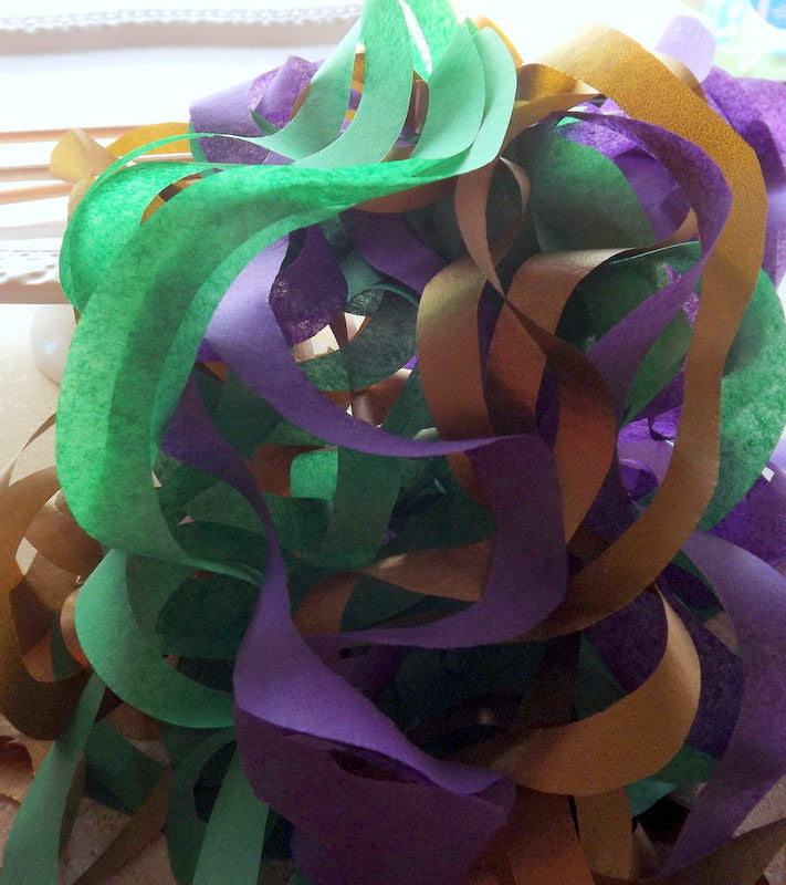 Mardi Gras Paper Wand Streamers