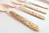 gold glitter wooden spoons for dinner parties