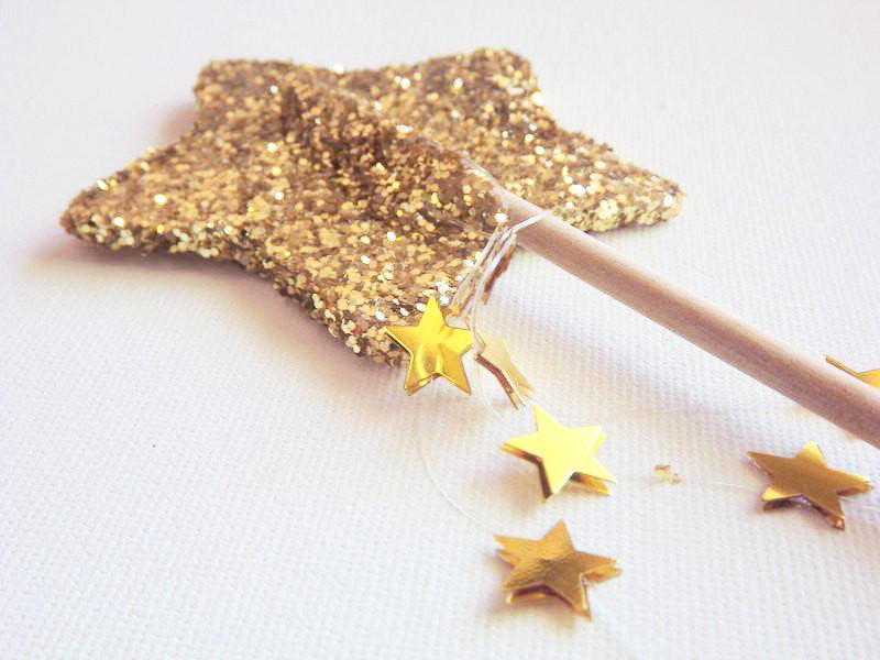 Gold fairy wand