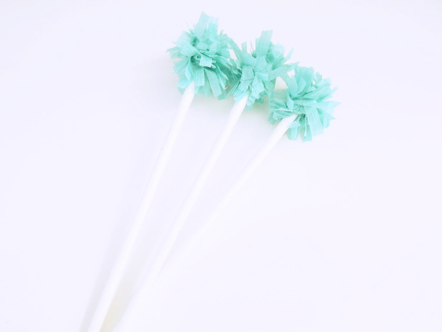 pom pom swizzle sticks