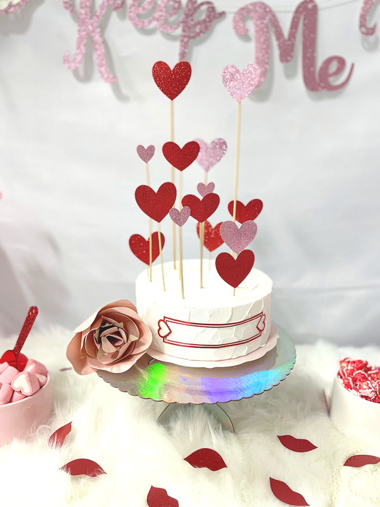 Heart Cake Toppers