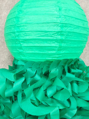 green paper lantern