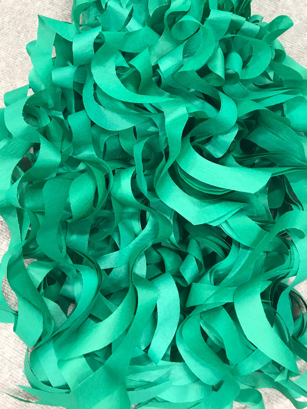 Emerald Green  Curly Tissue Paper| Tissue Toss| Emerald Green Paper| Recycled Tissue Paper
