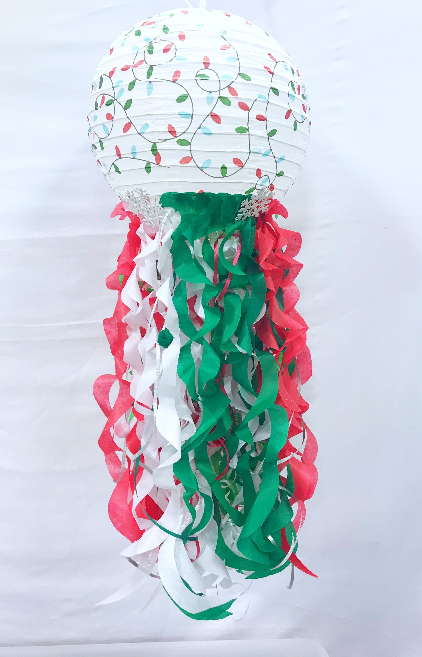 Christmas Light Paper Lantern| Jellyfish Lantern| Ugly Christmas Sweater Party Decor