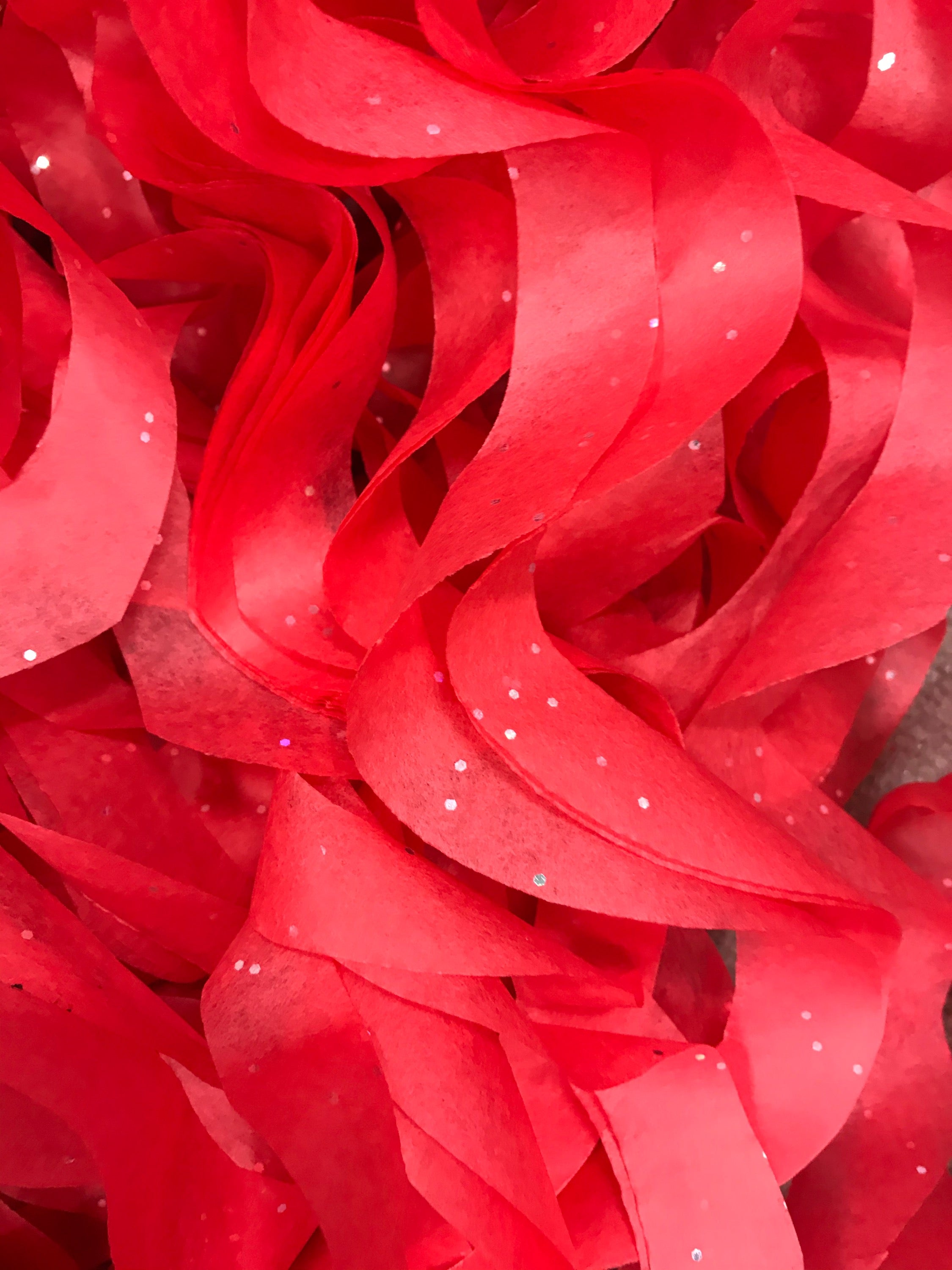 Red Gemstone Curly Tissue Paper| Tissue Toss| Glitter Paper| Tissue Paper