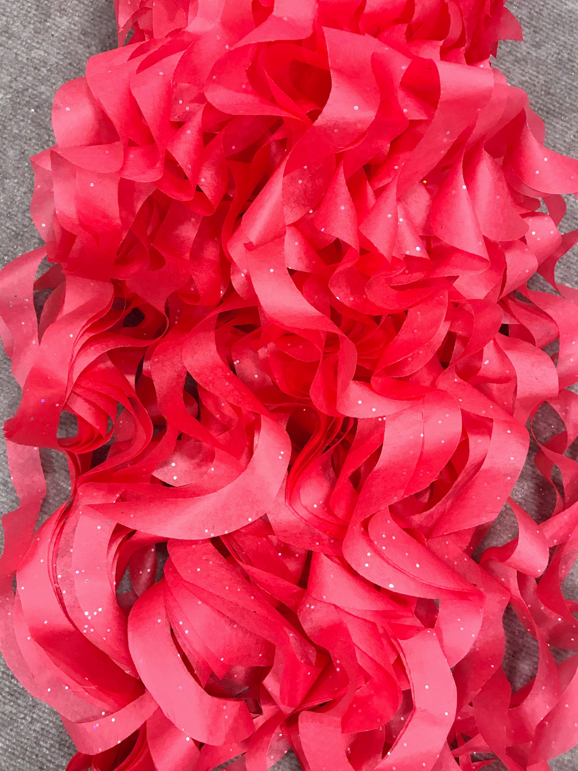 red tissue paper