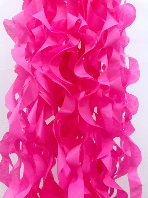 Hot Pink Curly Tissue Paper| Tissue Toss| Hot Pink Paper| Recycled Tissue  Paper