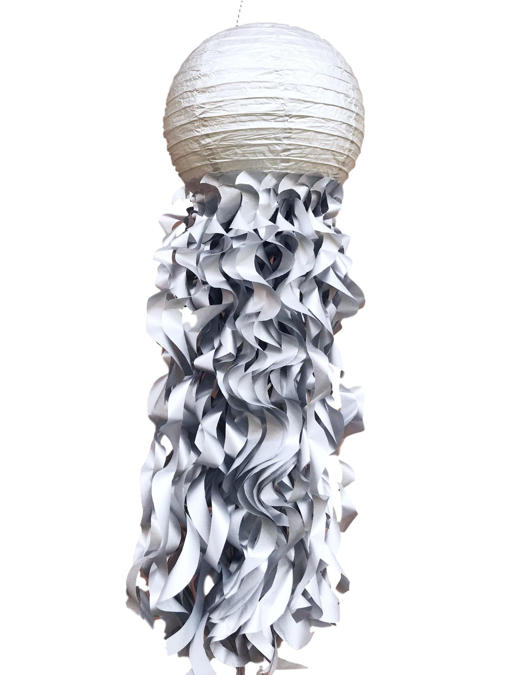 silver metallic jellyfish lanterns