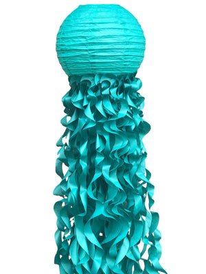 Teal Jellyfish Paper Lantern DIY KIT