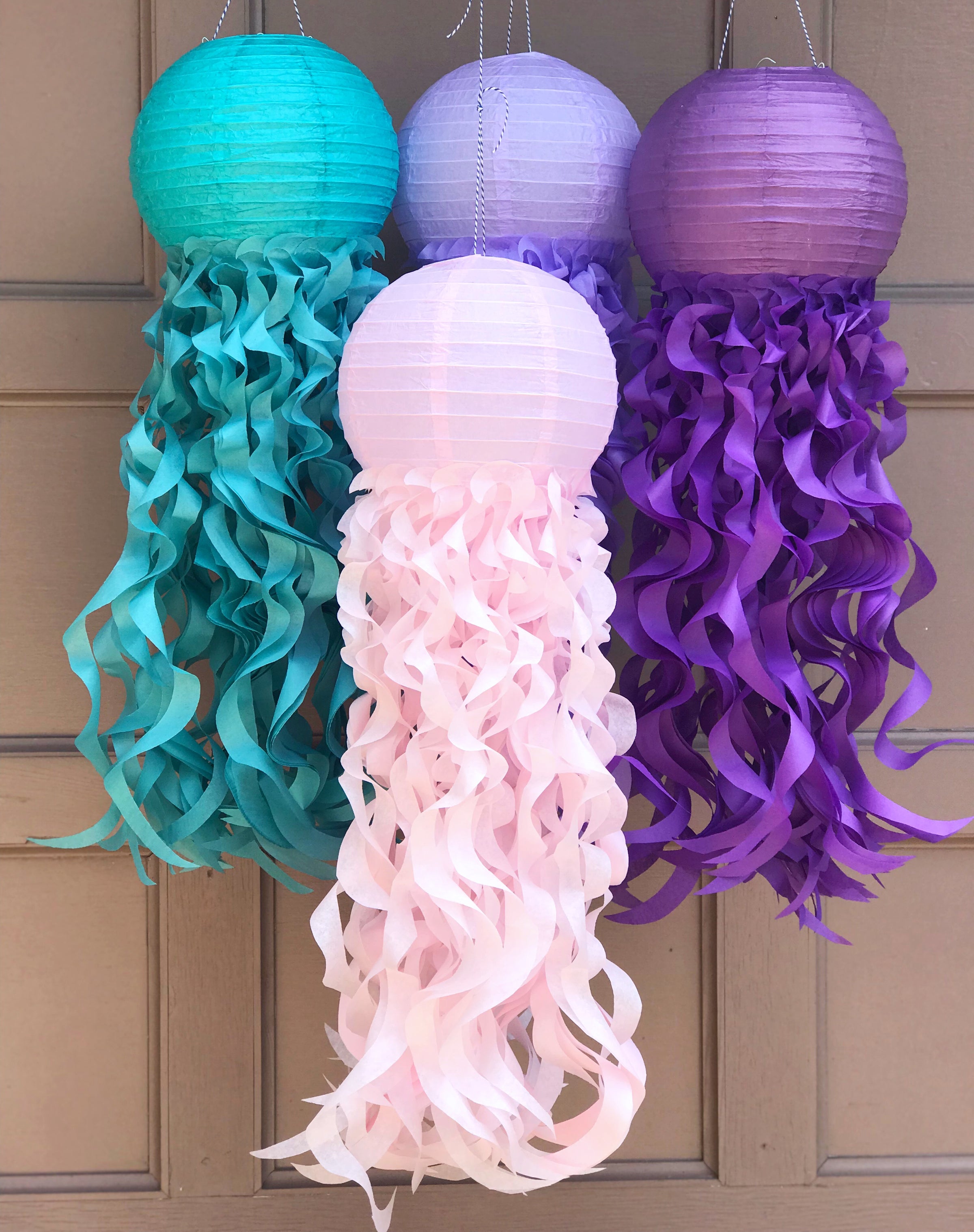 Mermaid Jellyfish Paper Lantern plate cup banner Little Mermaid
