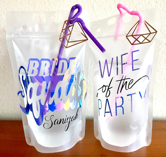 Bachelorette Party Boozy Juice Pouches