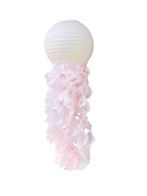 blush jellyfish paper lantern