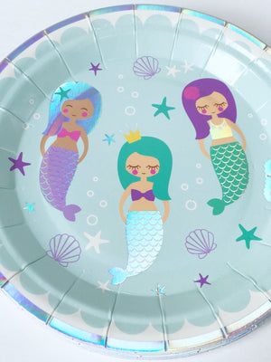 Mermaid Paper Cake Plates