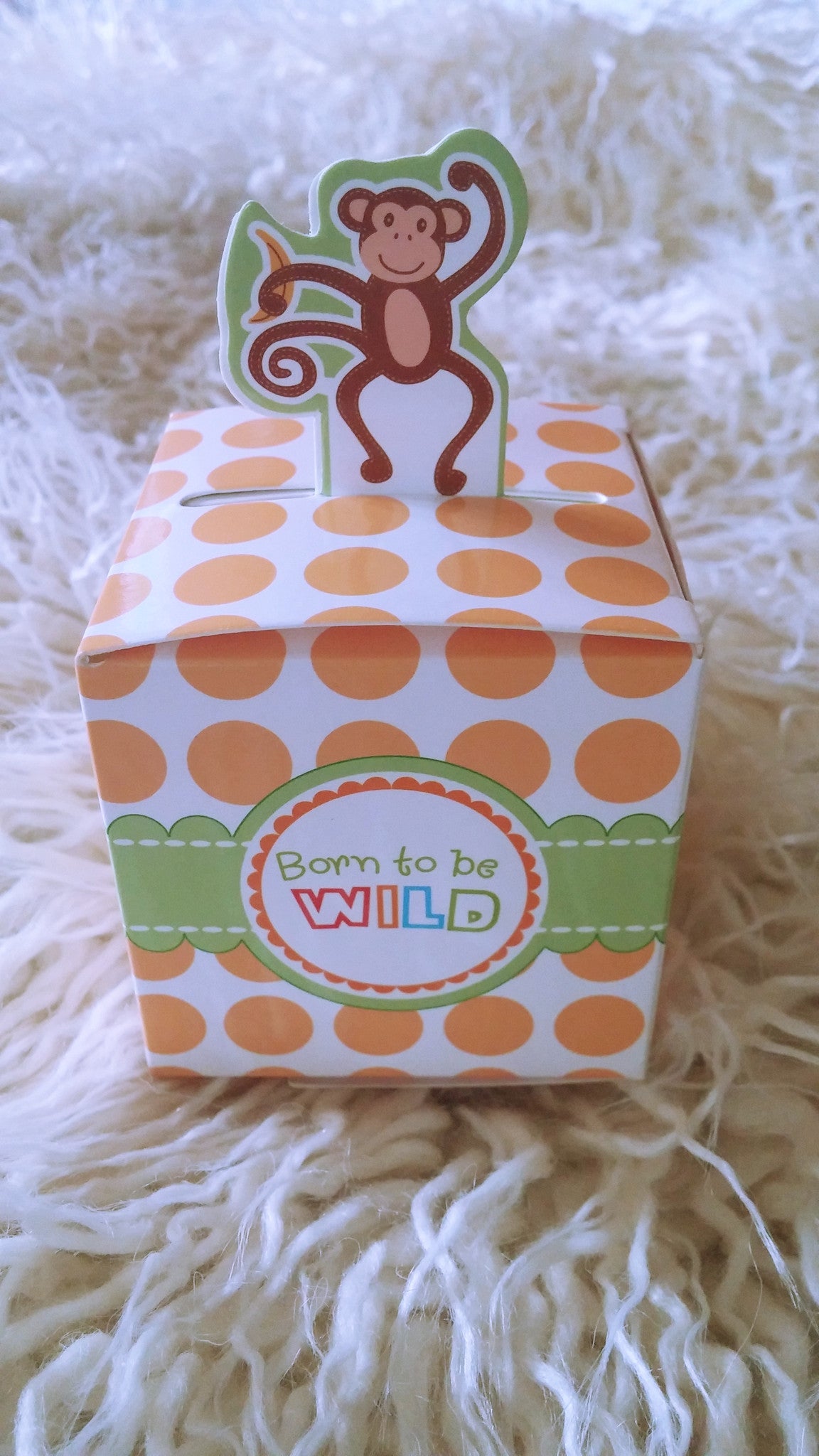 Jungle party favor boxes