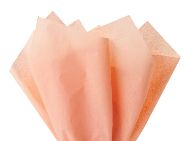peach tissue paper recycled