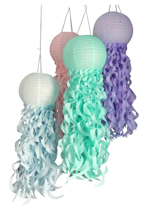 Pastel Jellyfish Paper Lanterns