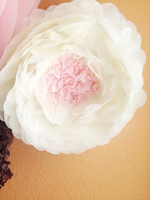 Paper Wall Flowers-Pink Brownie