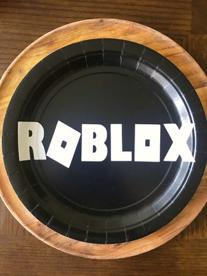 roblox black paper plates