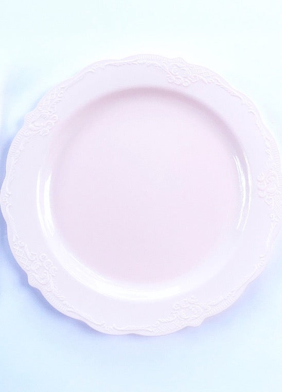 pink plates