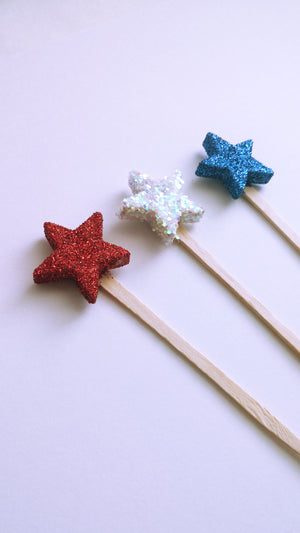 Red, White & Blue Star Toppers