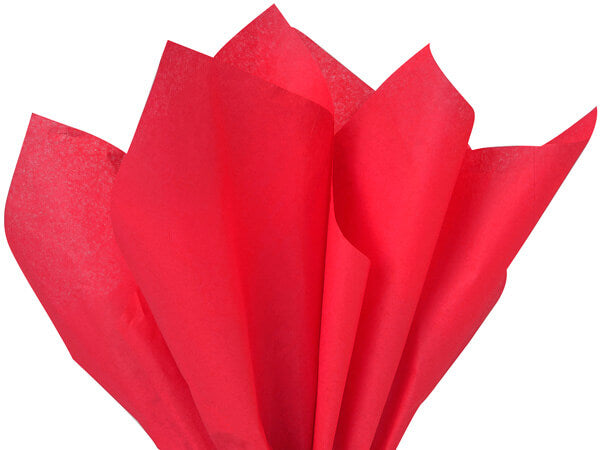 Red recycled tissue paper