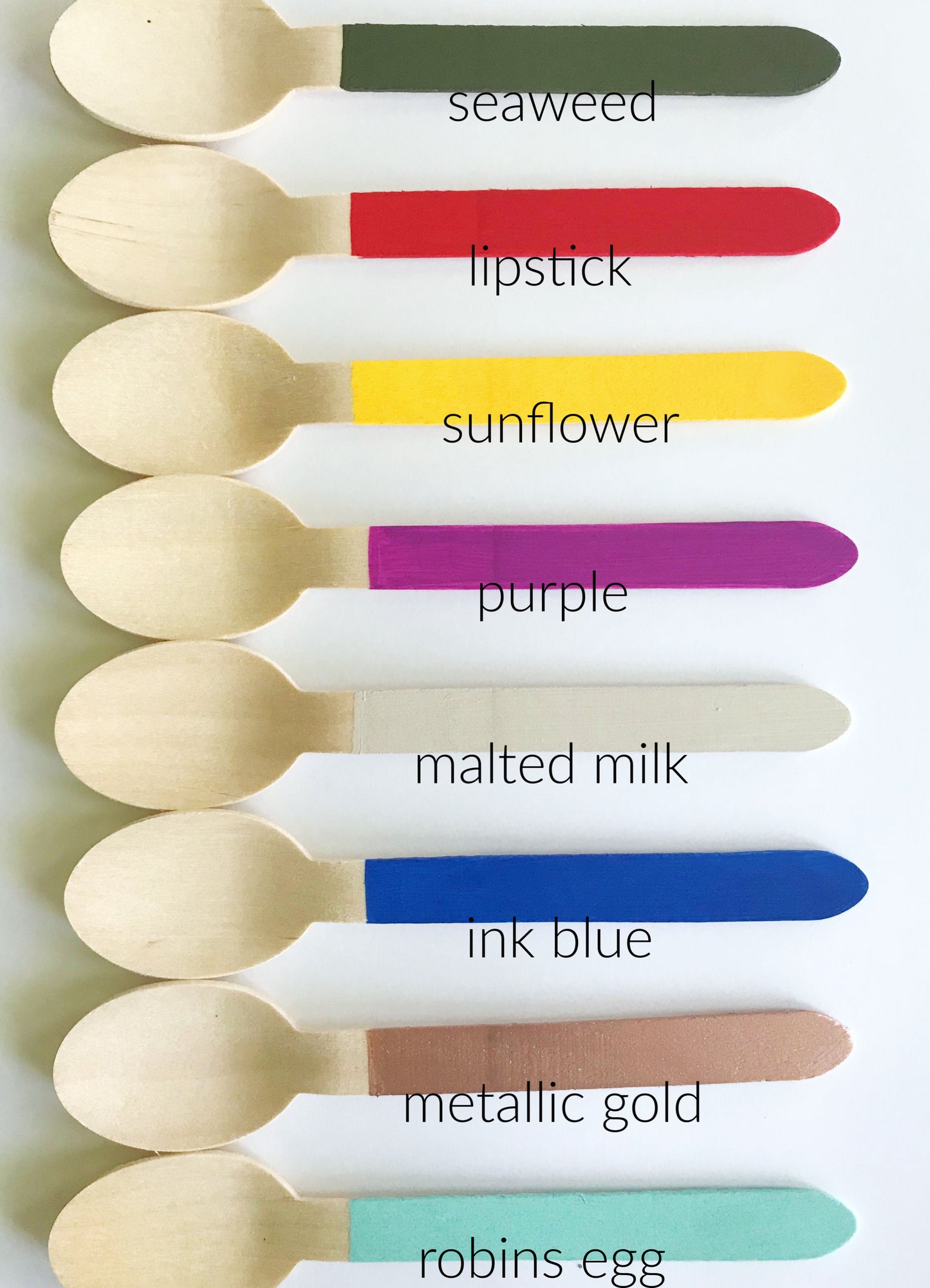 painted wooden spoons