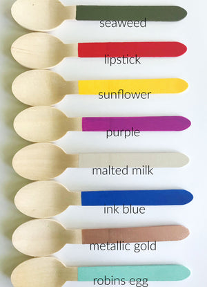 painted wooden spoons