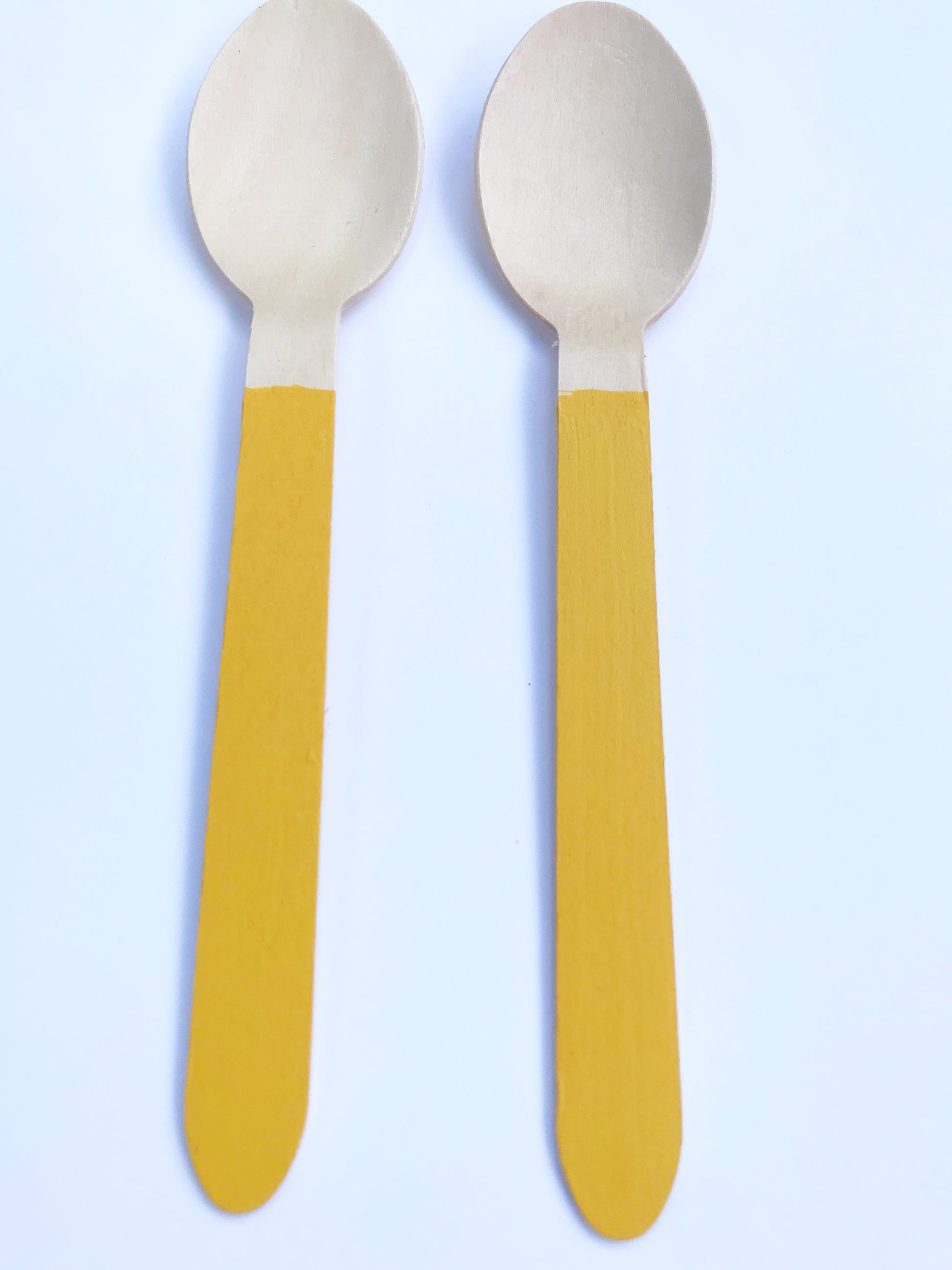 yellow spoons