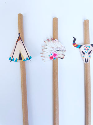 Native American Paper Straws