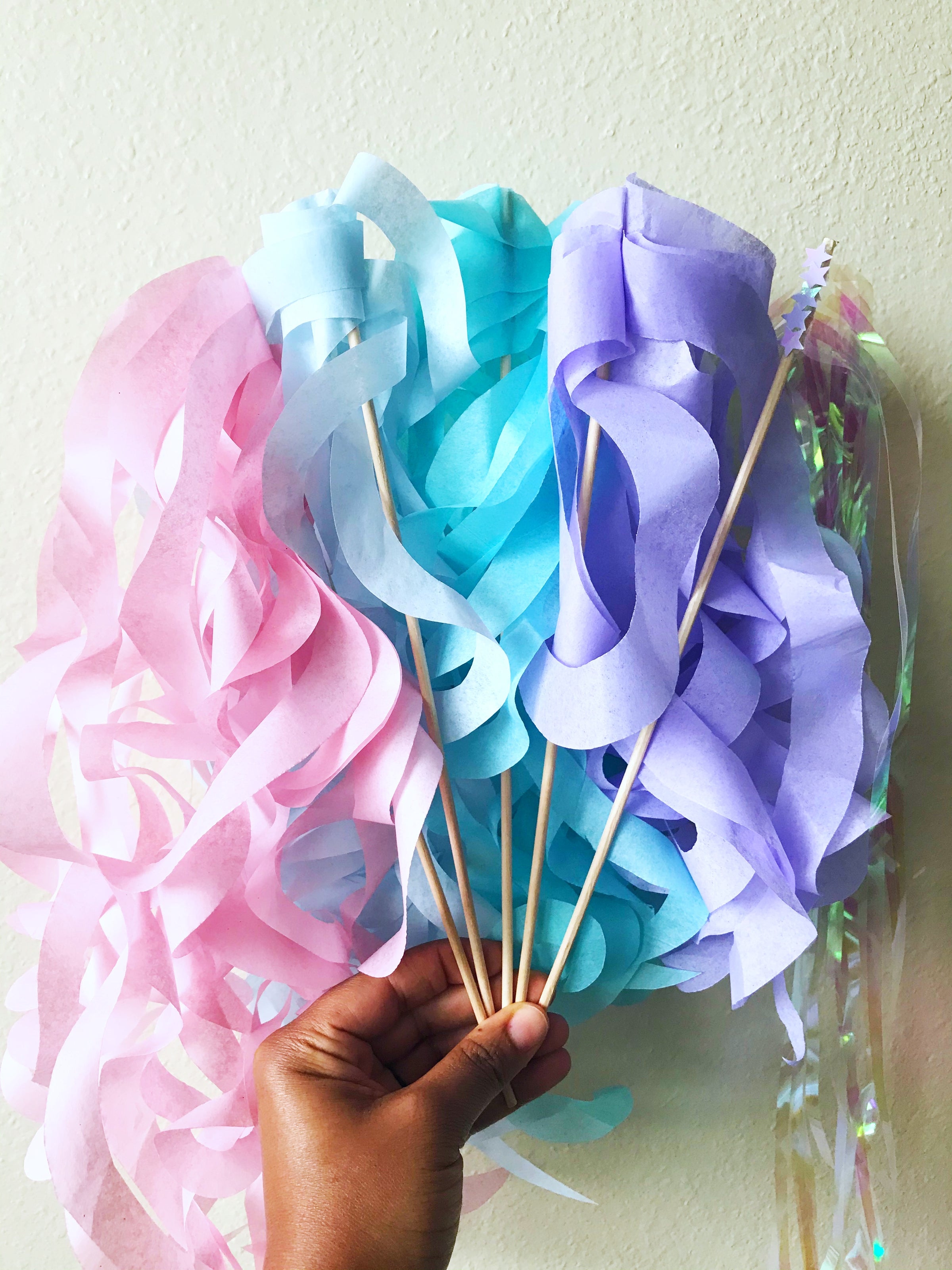 Pastel Paper Wand Streamers – Party Snobs