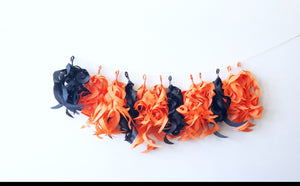 tassel garland made with recycled paper