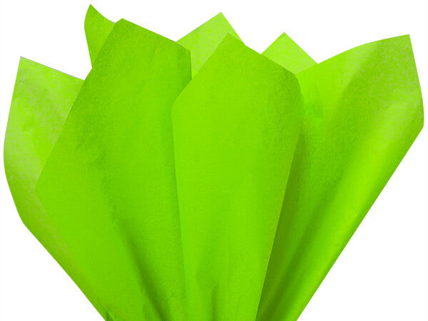 Lime green tissue paper