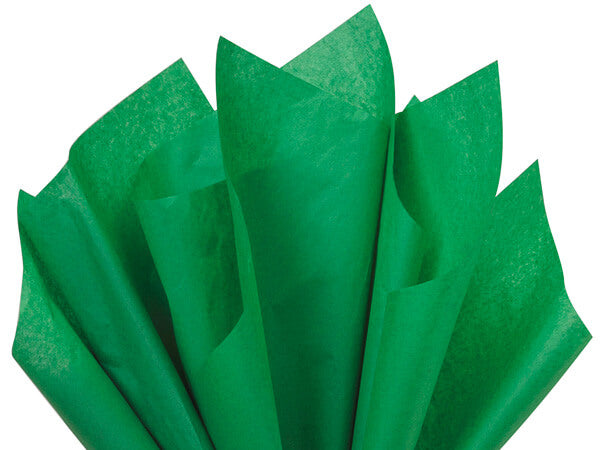 festive green tissue paper