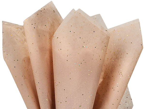 Gold dust glitter kraft tissue paper