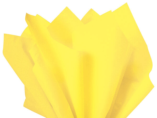 light yellow eco tissue paper