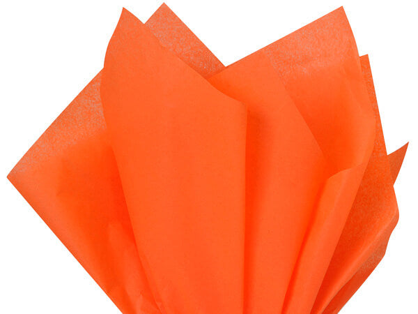 orange recycled tissue paper