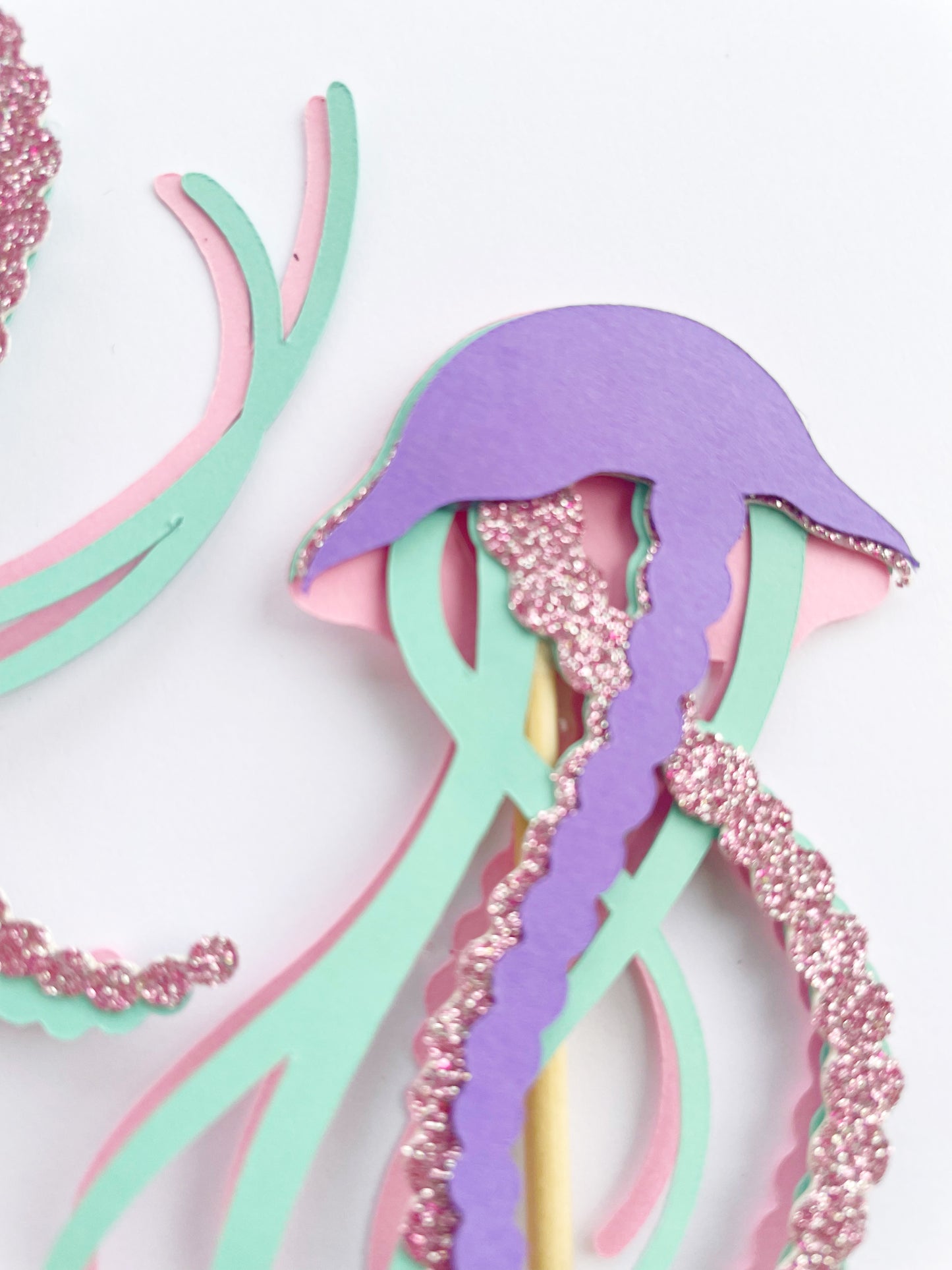 Seahorse & Jellyfish Cupcake Topper Set