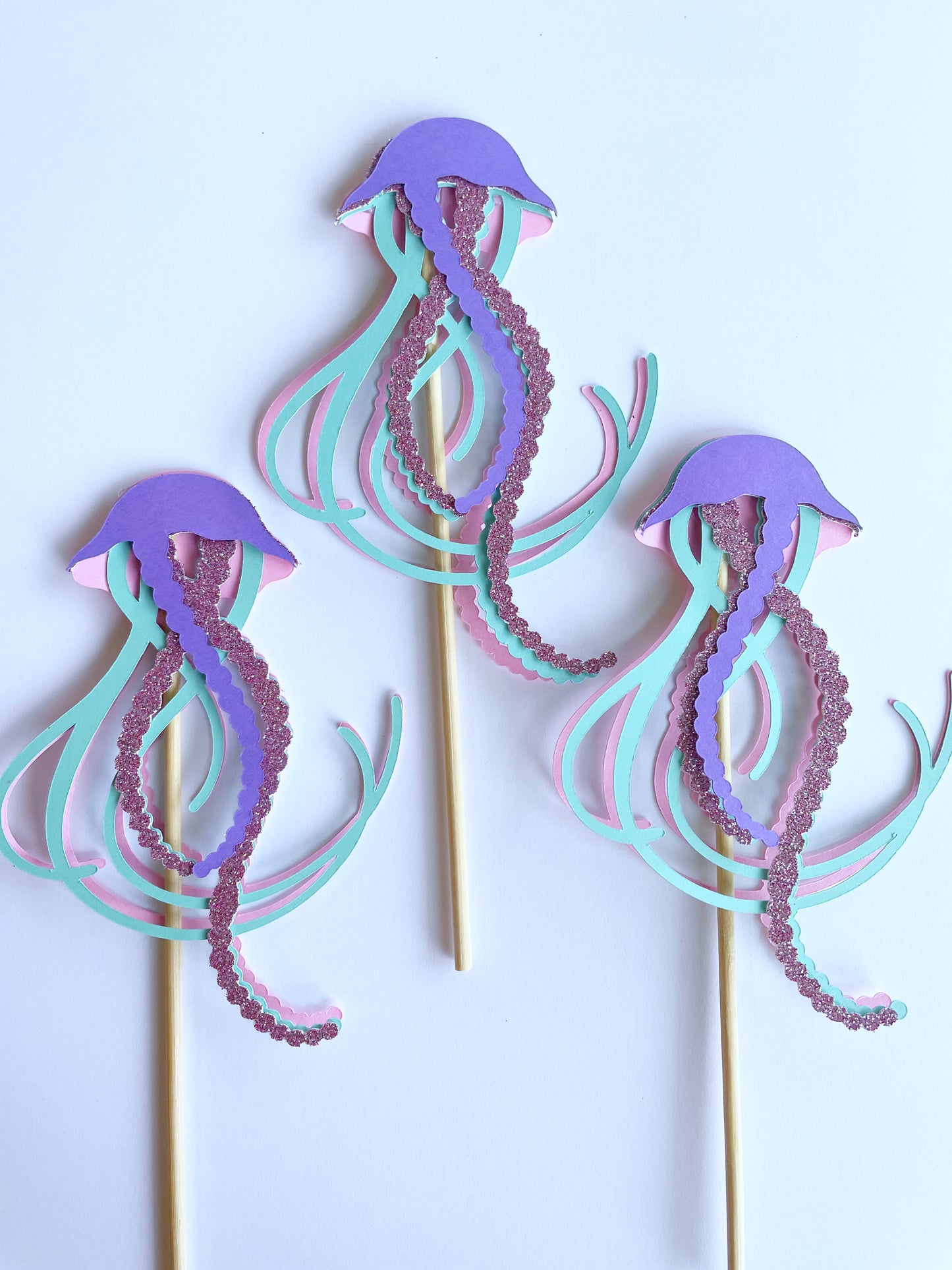 Seahorse & Jellyfish Cupcake Topper Set