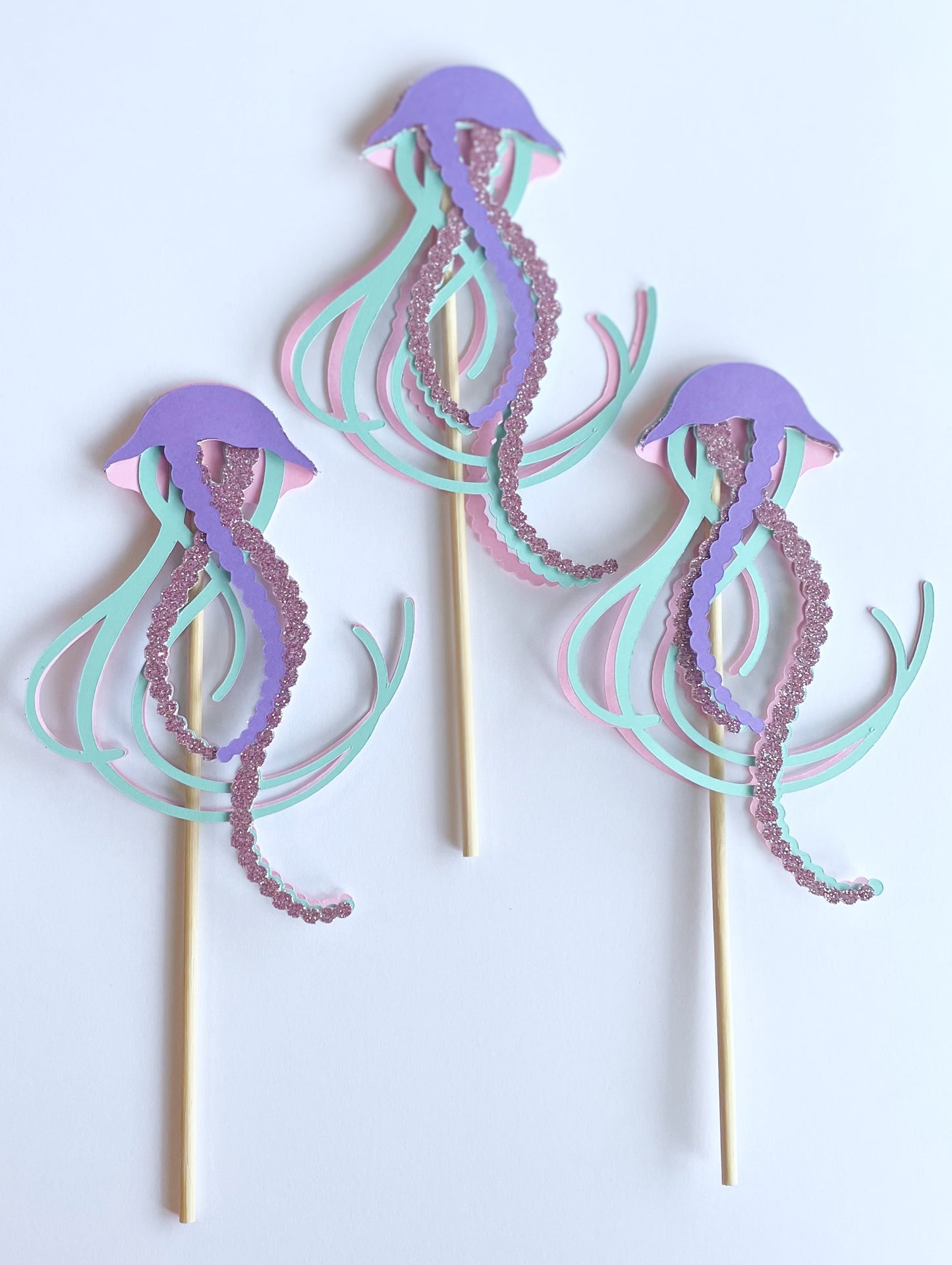 Seahorse & Jellyfish Cupcake Topper Set