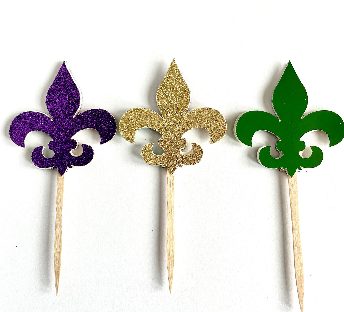 Mardi Gras Cupcake Toppers