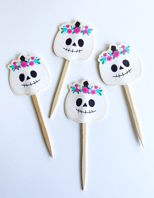 Pastel Pumpkin Cupcake Toppers