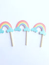 rainbow cupcake toppers