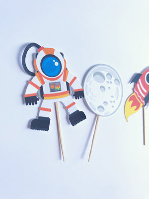 spaceship cupcake toppers