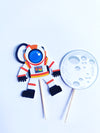 astronaut cupcake toppers
