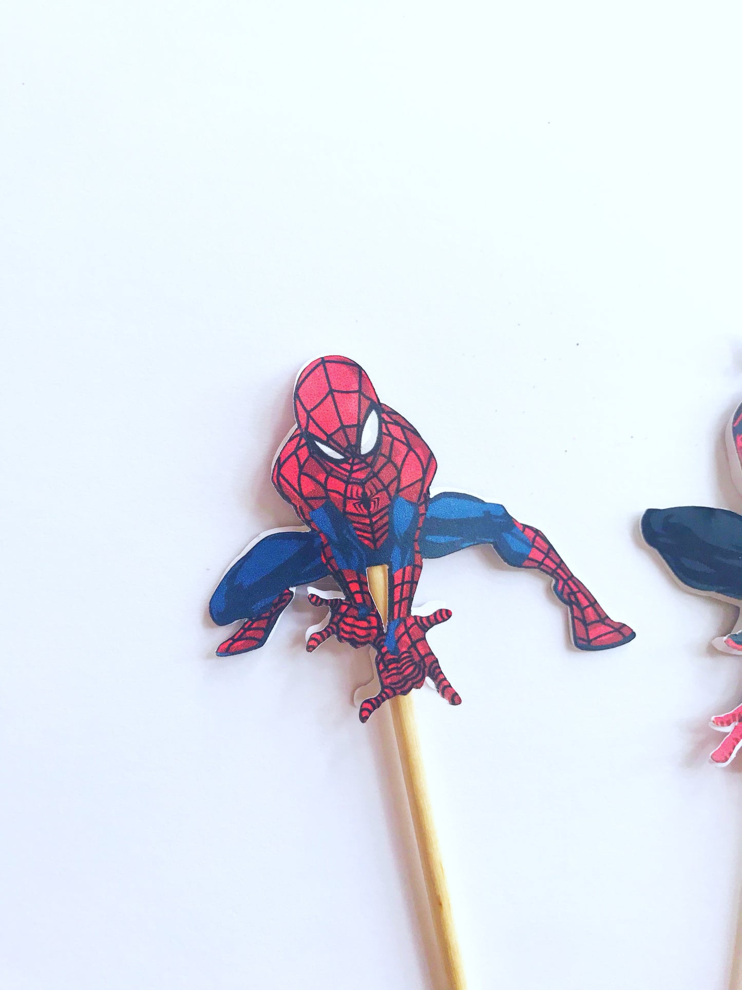 Spiderman Cupcake Toppers