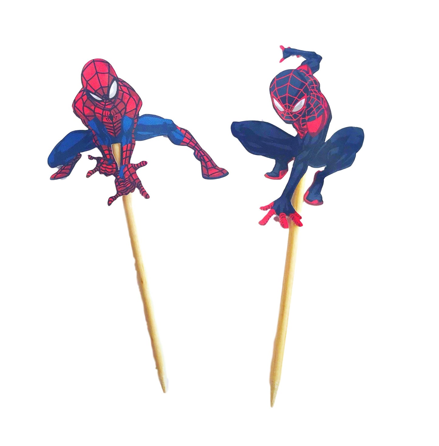 Spiderman Cupcake Toppers