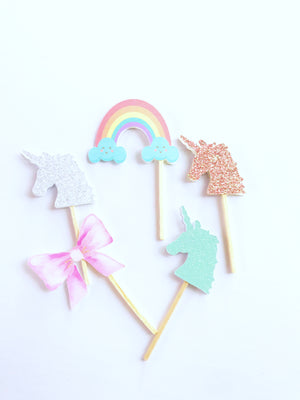 unicorn cupcake toppers